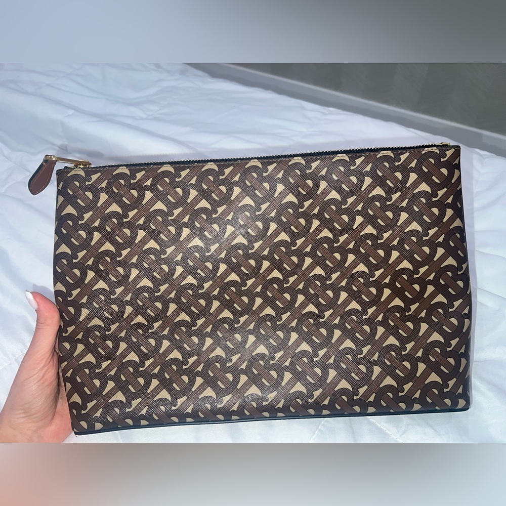 Burberry monogram clutch